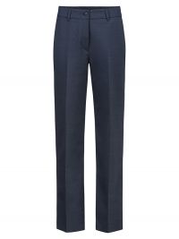 Gerade Damen Hose Dunkelblau